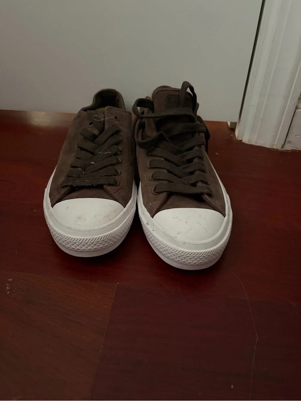 Converse Low-Top Canvas Sneakers - Brown with White Toe